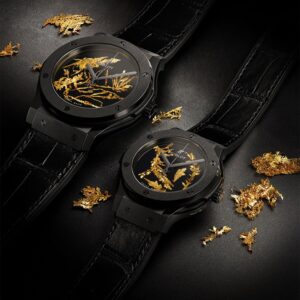 Hublot представили часы с украшенным золотыми кристаллами циферблатом