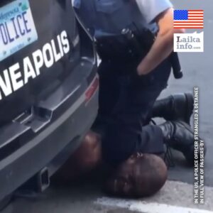 В США ПОЛИЦЕЙСКИЙ ЗАДУШИЛ ЗАДЕРЖАННОГО НА ВИДУ У ПРОХОЖИХ / IN THE US, A POLICE OFFICER STRANGLED A DETAINEE IN FULL VIEW OF PASSERS-BY