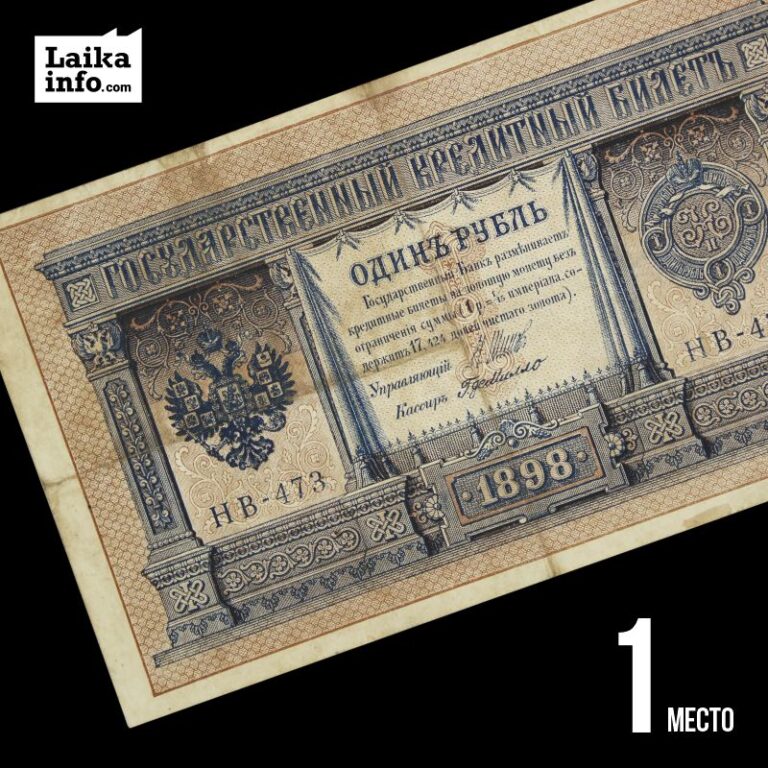 Один царский рубль 1898 года выпкска