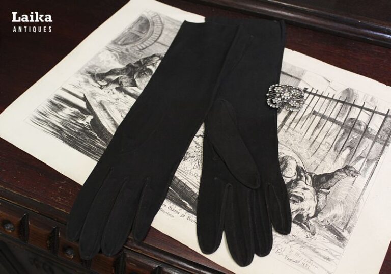GANTS черные перчатки