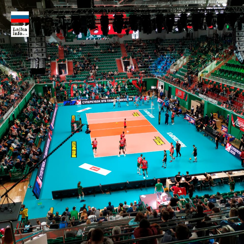 Региональный центр волейбола в Новосибирске - "Локомотив-Арена" внутри Regional volleyball center in Novosibirsk - Lokomotiv Аrena inside