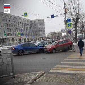 Авария в центре Новосибирска / Accident in the center of Novosibirsk