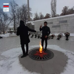 «Вечный огонь» на центральной площади Вольска