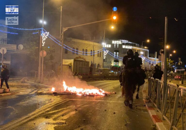 Столкновения в различных районах Иерусалима продолжались ночью 004