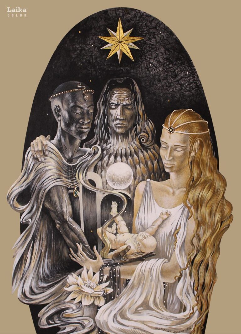 Картина Дениса Ешакова «Магия трех»