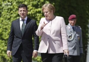 Владимир Зеленский и канцлер Германии Ангела Меркель