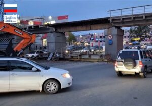 Во Владивостоке произошло частичное обрушение железнодорожного моста