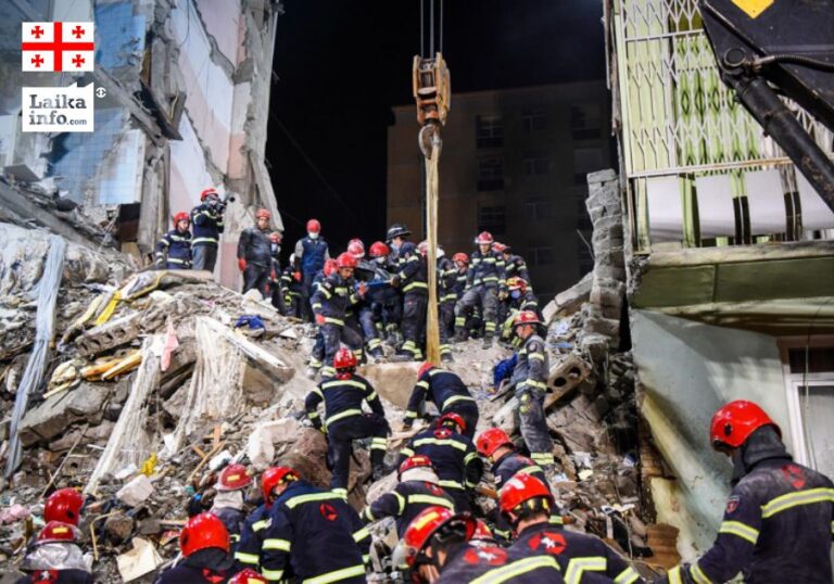 Обрушение жилого дома в Батуми | Фото: пресс-служба МВД Грузии