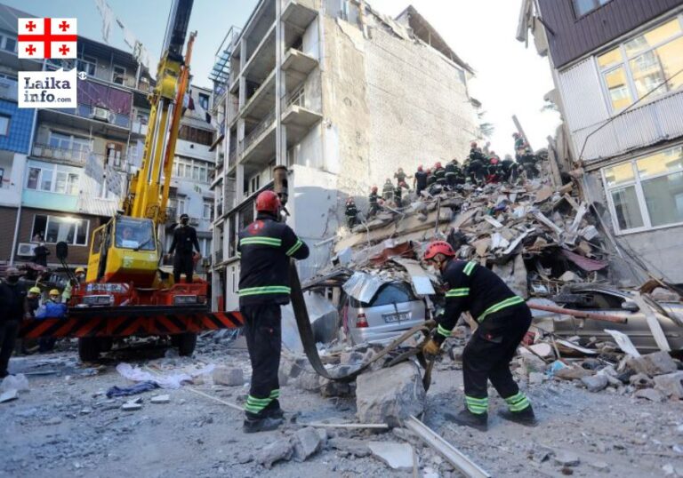 Обрушение жилого дома в Батуми | Фото: пресс-служба МВД Грузии