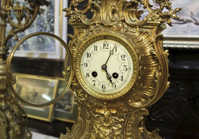 Часы с канделябрами | Франция, начало XIX века