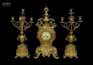Часы с канделябрами | Франция, начало XIX века