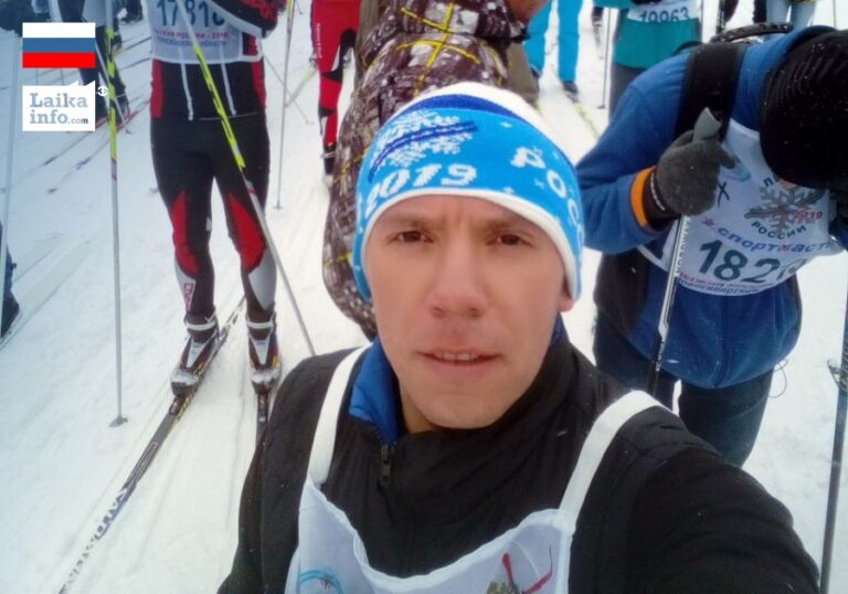 Участник лыжного марафона 2019 года, Дмитрий Бызин