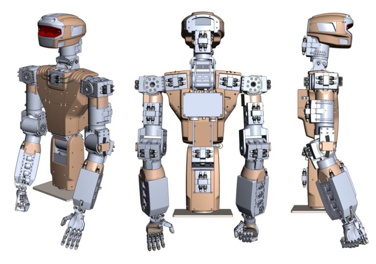 Госкорпорация «Роскосмос» публикует первые кадры прототипа антропоморфного робота нового поколения «Теледроид»