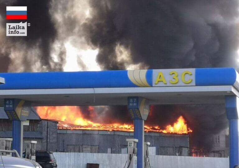 Пожар на улице Писемского в Новосибирске
