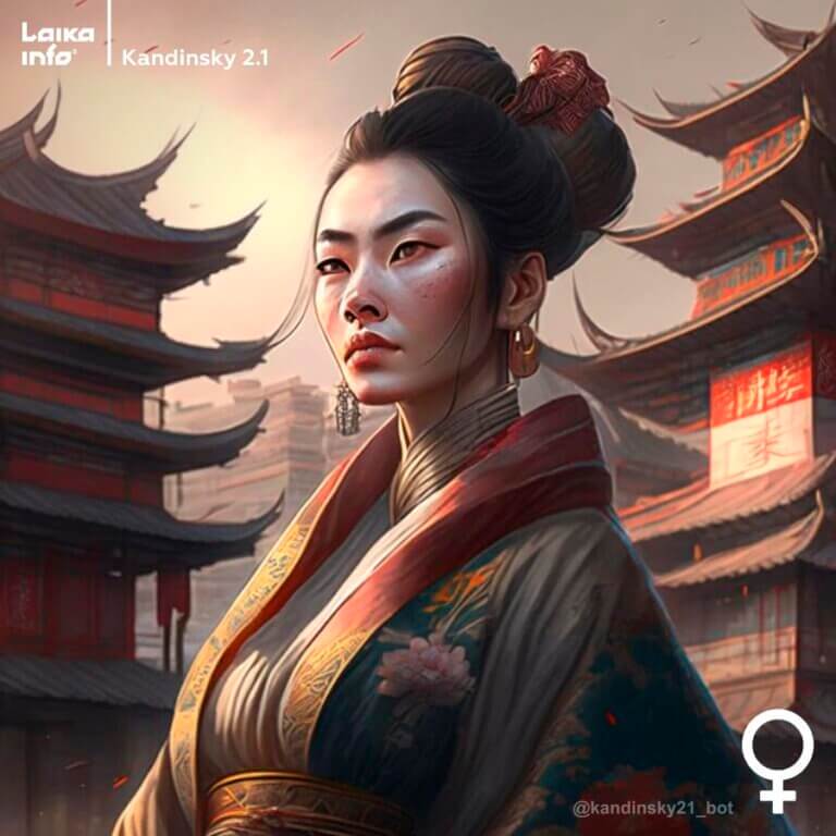Китай, город Пекин, портрет женщины
