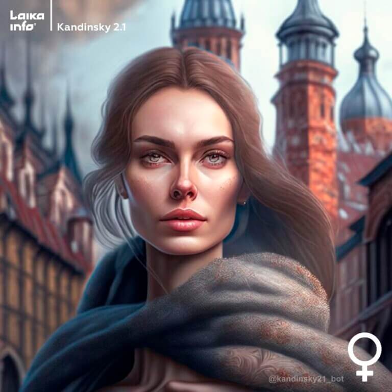 Латвия, город Рига, портрет женщины