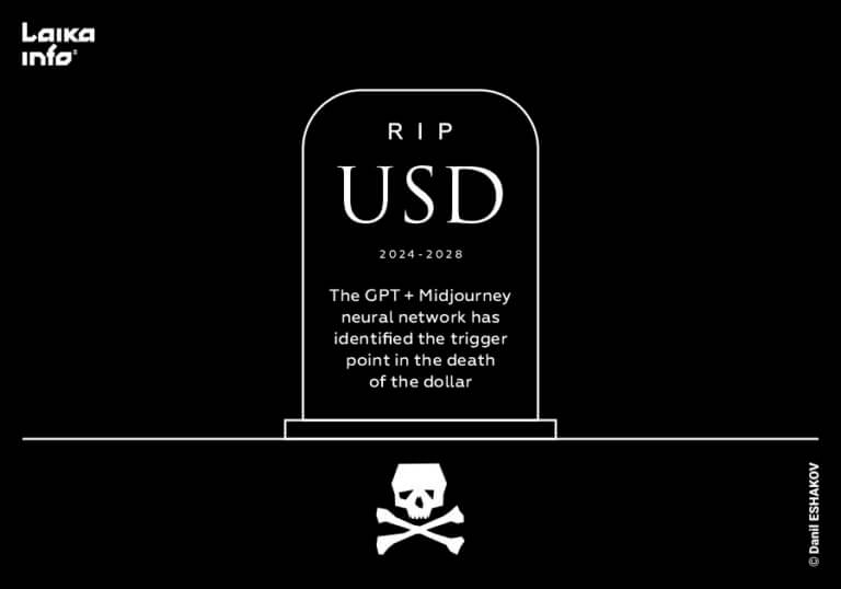 Нейросеть GPT + Midjourney определила точку триггера в смерти доллара